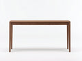 Console en bois finition noyer 170×38×78 cm - brun foncé - structure droite et pieds fins pour chambre à coucher