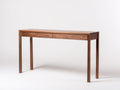 Console en bois de noyer 150×40×78 cm - marron - rangement discret et structure élancée pour chambre