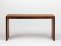 Console en bois 140×36×78 cm - marron foncé - cadre rectangulaire et lignes droites pour chambre